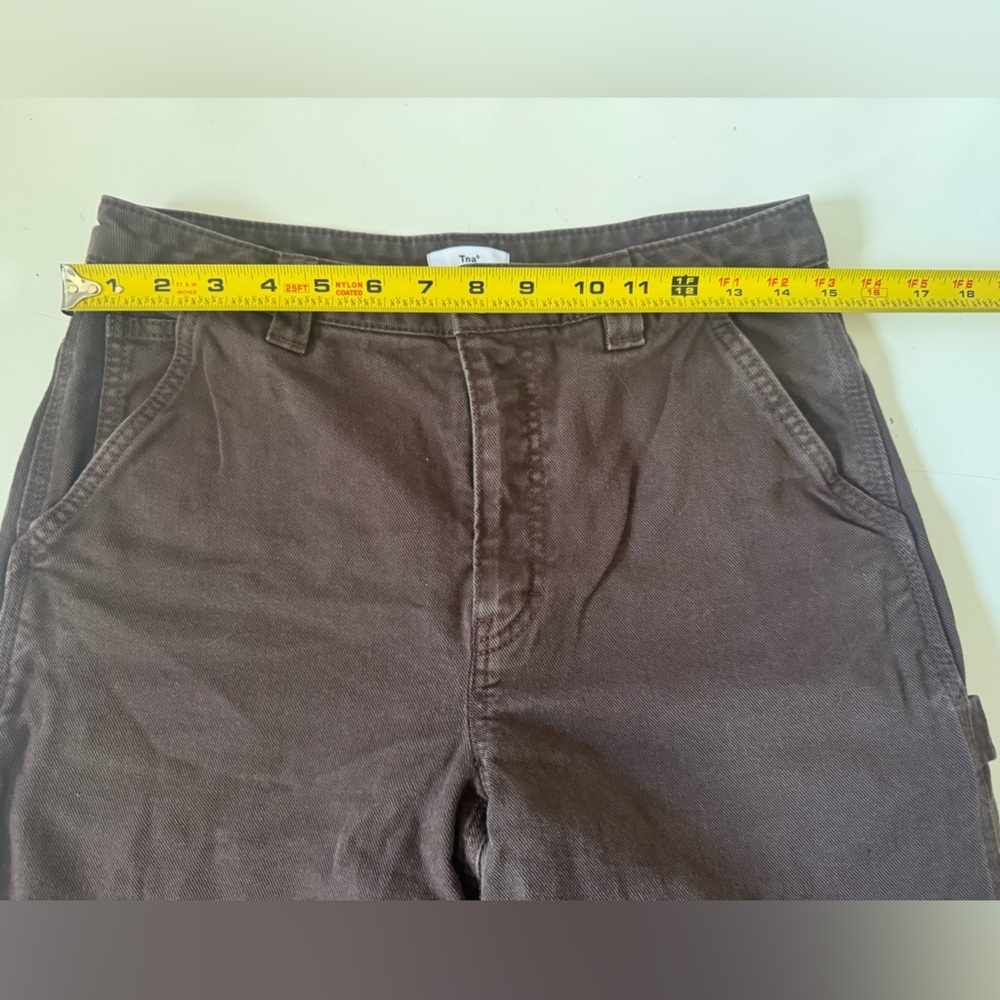 Aritzia TNA Women’s Greenwich Carpenter Pants Workwear Brown Size 6 - Picture 11 of 15